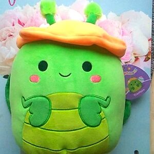 Squishmallows  10-Inch Trenton Green Bug Praying Mantis with Hat